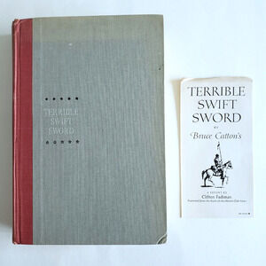 Vintage Book Of The Month Club Terrible Swift Sword First Edition Hardcover 1963